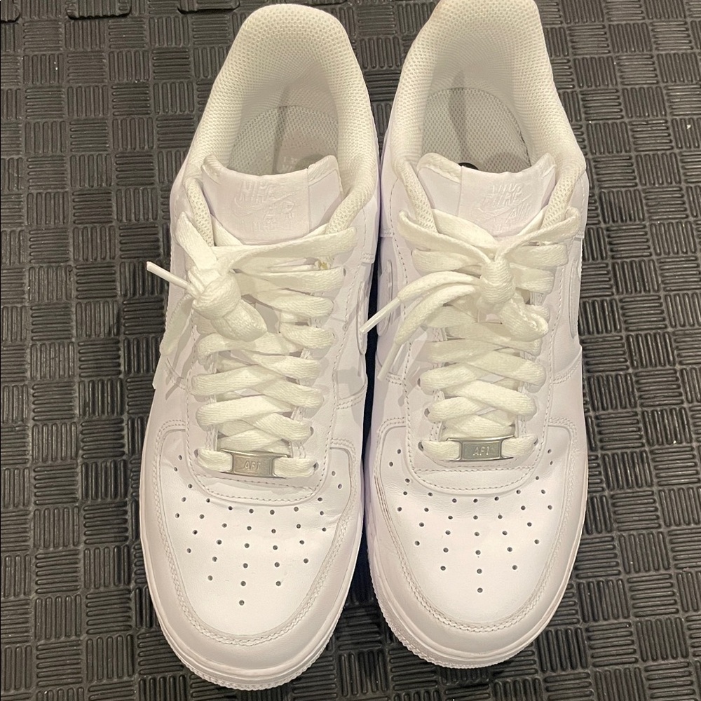 Nike White Low-Top Leather Sneakers